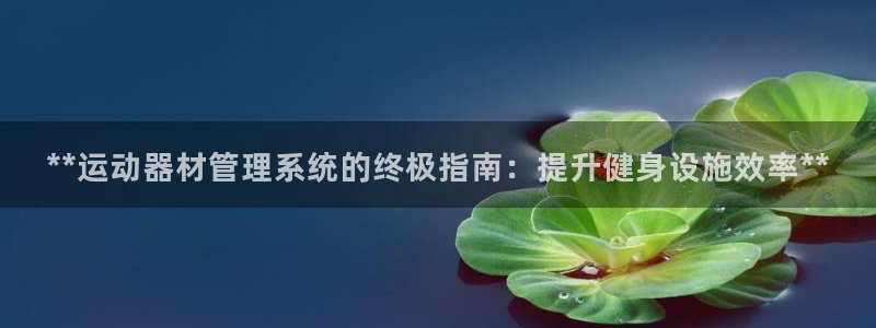 意昂3集团官网首页网址：**运动器材管理系统的终极指